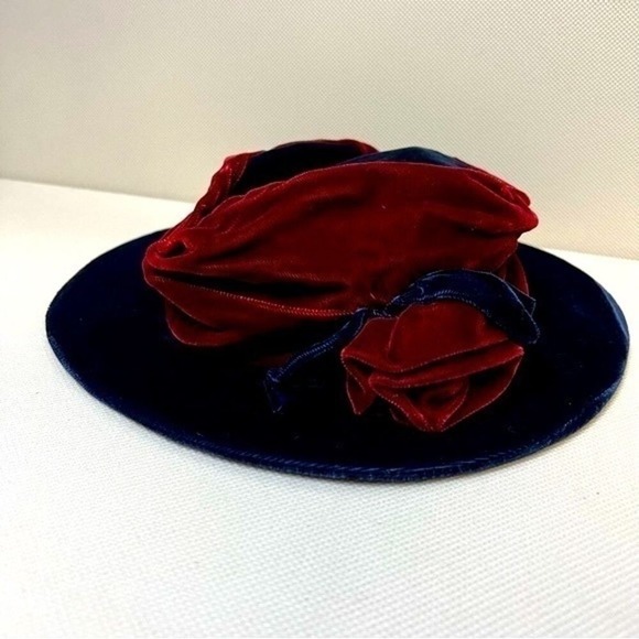 Dead Stock Vintage Plaza Suite by Betmar Velvet Crushable Derby Hat - Picture 4 of 4